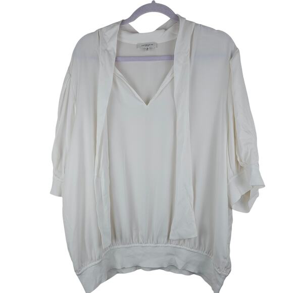Lafayette 148 New York Tops - Lafayette 148 White Silk Blouse Size 2X